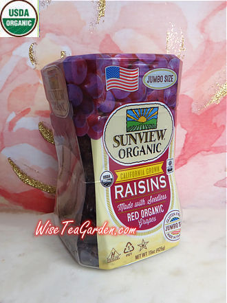ORGANIC RED SEEDLESS RAISINS